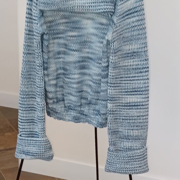 Missoni 100% Lana Wool High Neck Sweater Blue - Picture 8 of 11